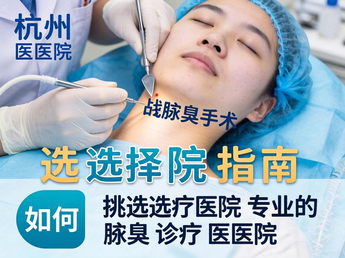 杭州腋臭手术医院选择指南，如何挑选专业的腋臭诊疗医院
