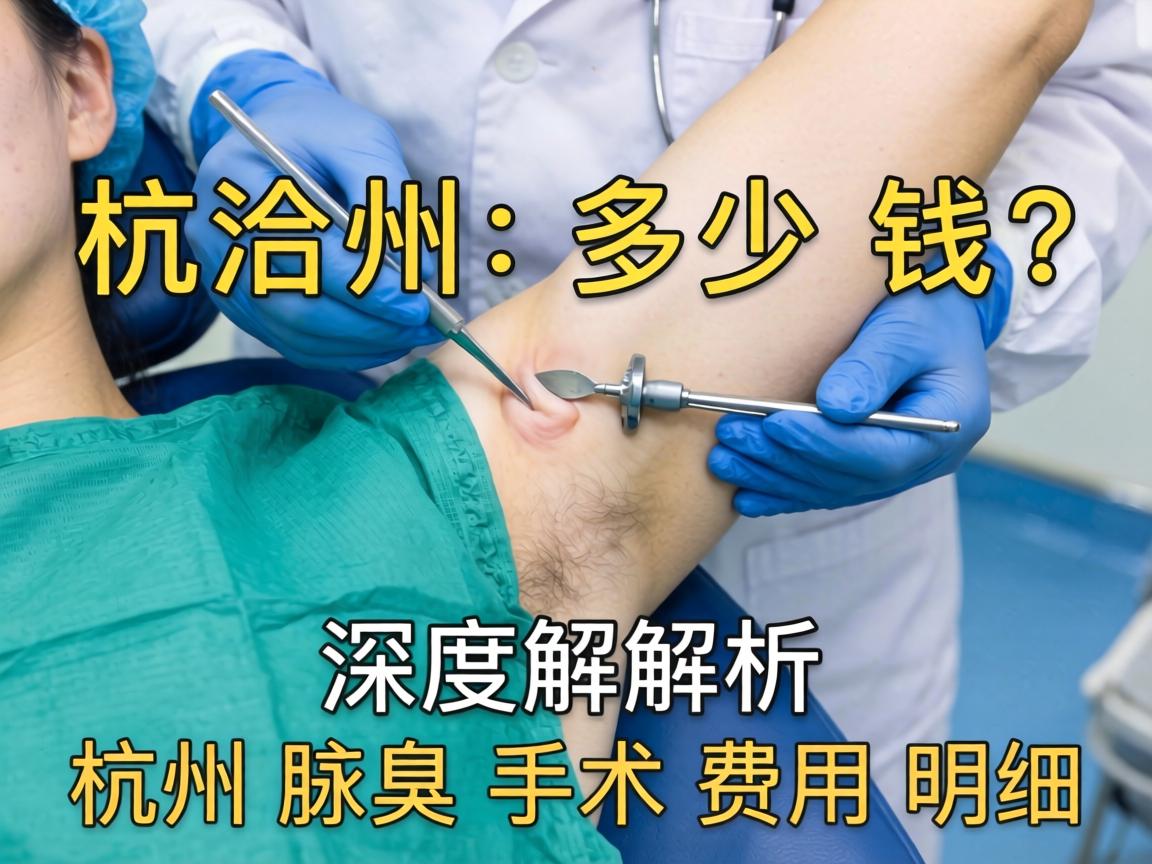 杭州腋臭手术多少钱？深度解析杭州腋臭手术费用明细