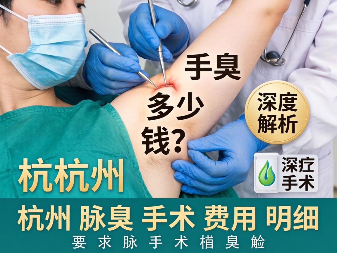 杭州腋臭手术多少钱？深度解析杭州腋臭手术费用明细