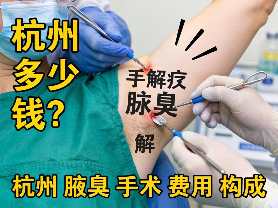 杭州腋臭手术多少钱？详解杭州腋臭手术费用构成