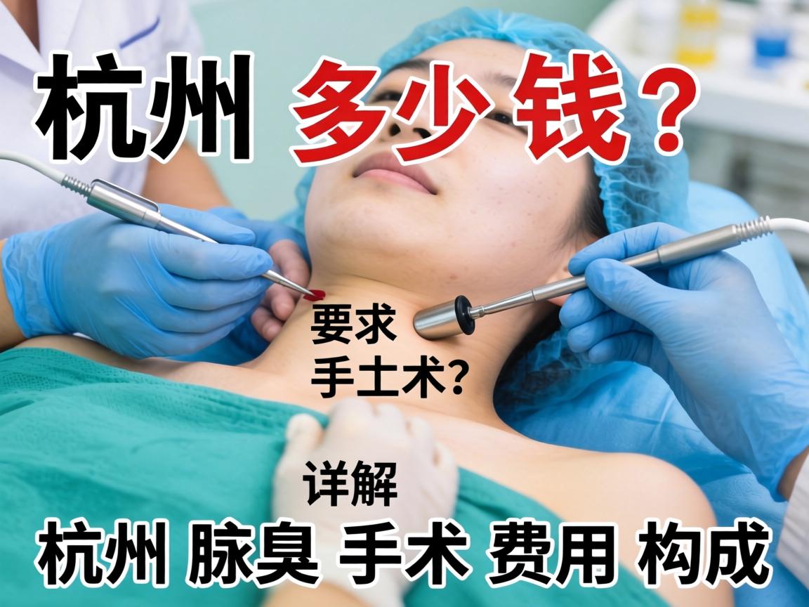 杭州腋臭手术多少钱？详解杭州腋臭手术费用构成