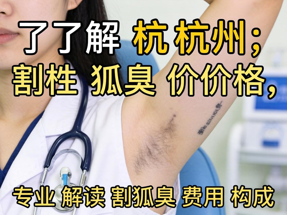 了解杭州割狐臭价格，专业解读割狐臭费用构成