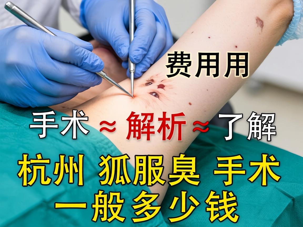 杭州狐臭手术费用解析，了解杭州狐臭手术一般多少钱