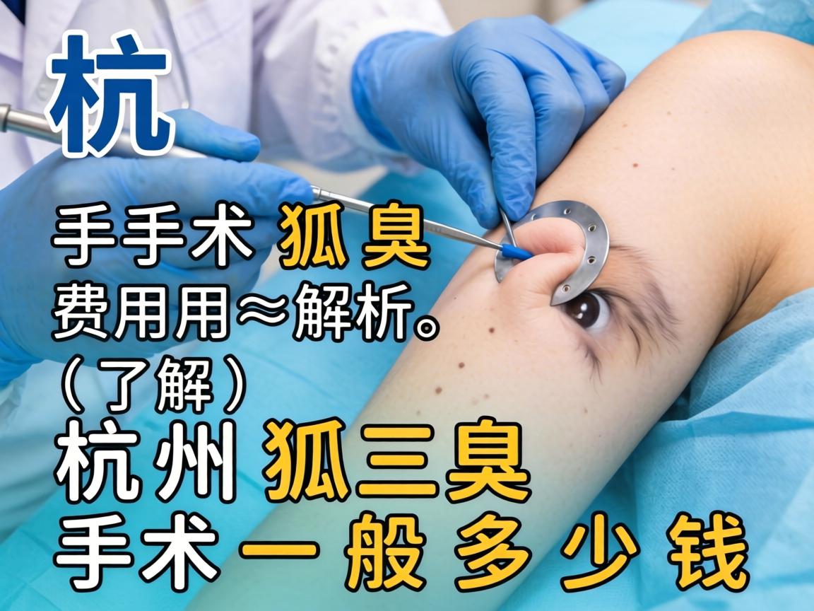 杭州狐臭手术费用解析，了解杭州狐臭手术一般多少钱