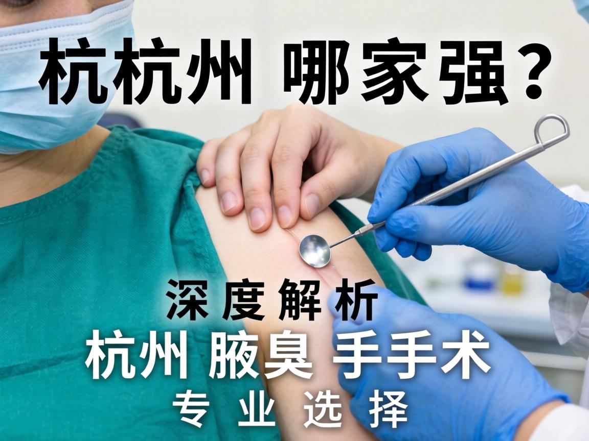 杭州腋臭手术哪家强？深度解析杭州腋臭手术专业选择