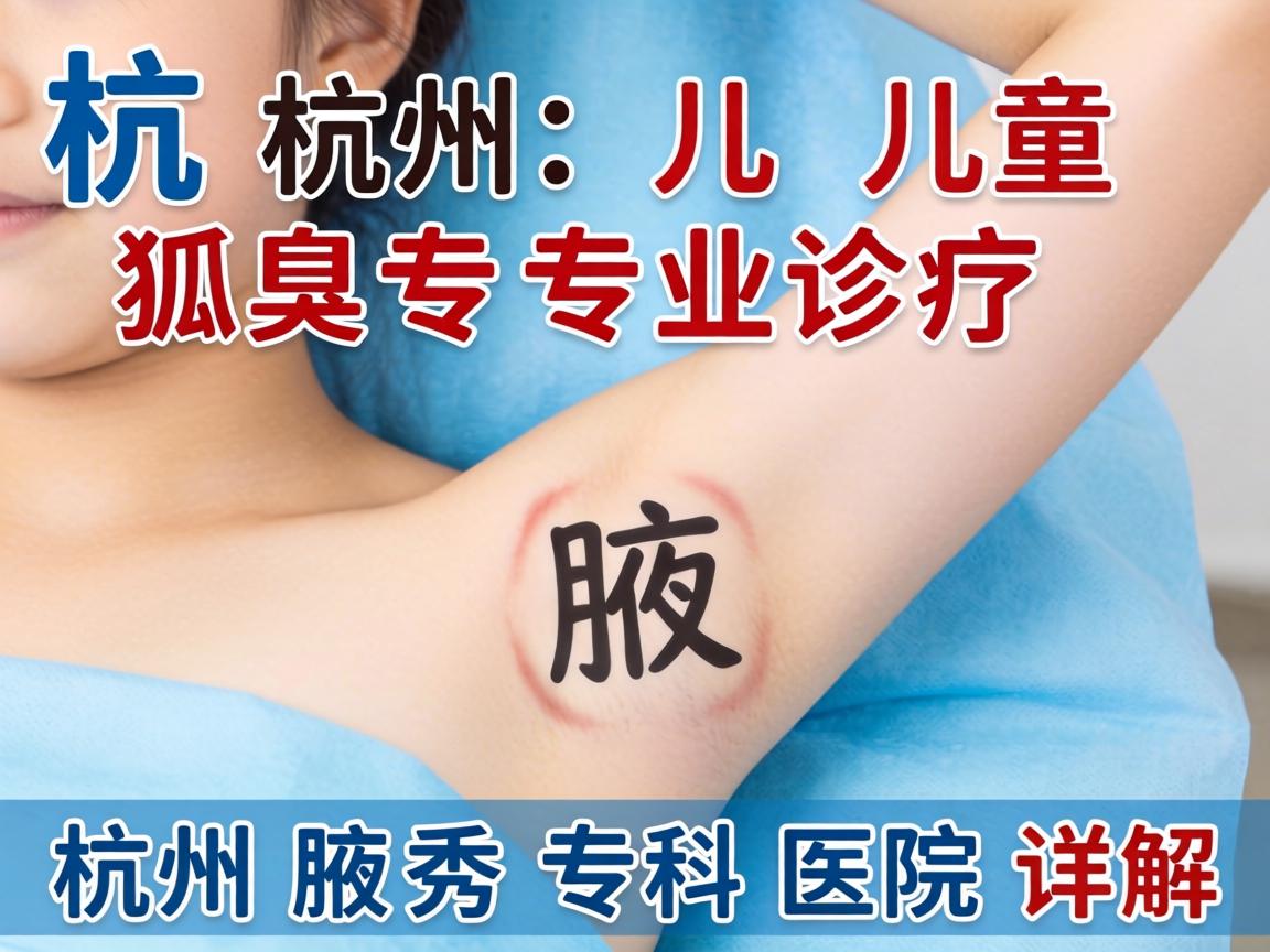 杭州儿童狐臭专业诊疗，杭州腋秀专科医院详解