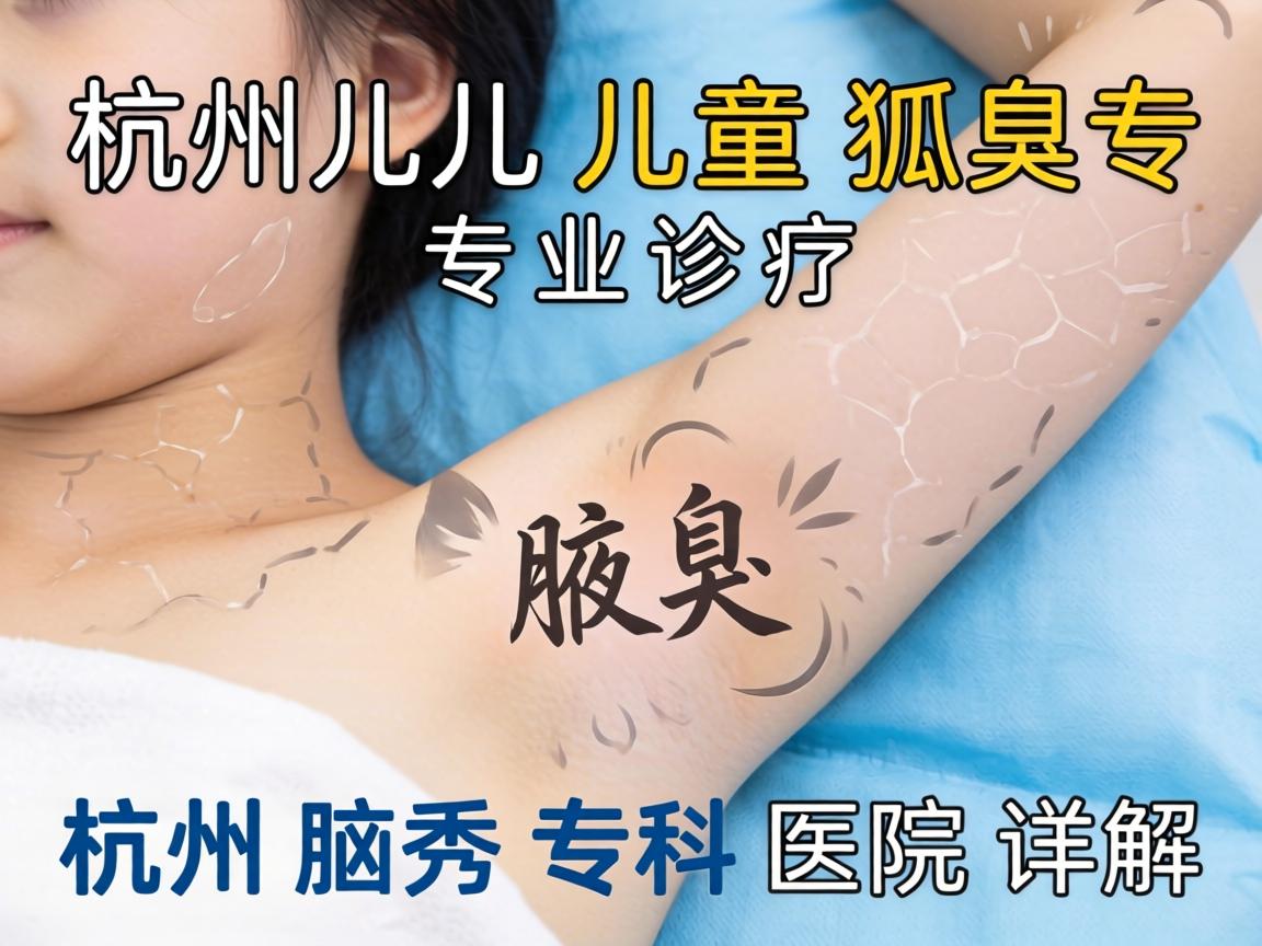 杭州儿童狐臭专业诊疗，杭州腋秀专科医院详解