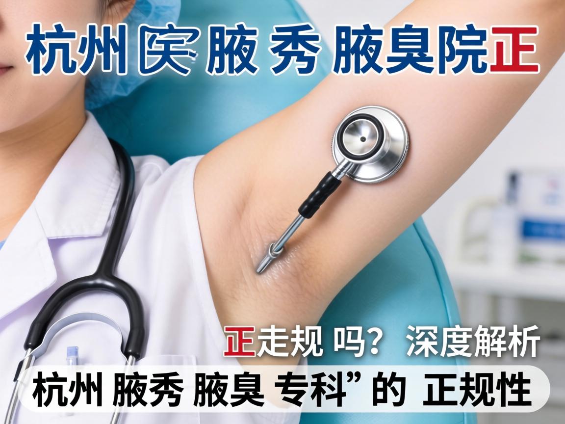 杭州腋秀腋臭专科医院正规吗？深度解析杭州腋秀腋臭专科的正规性