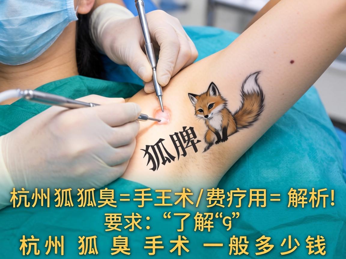 杭州狐臭手术费用解析，了解杭州狐臭手术一般多少钱