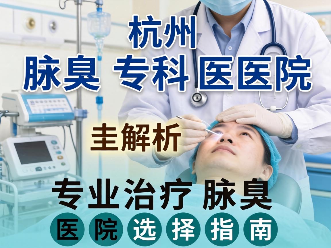 杭州腋臭专科医院解析，专业治疗腋臭的医院选择指南