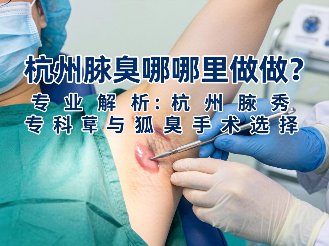 杭州腋臭手术哪里做？专业解析杭州腋秀专科与狐臭手术选择