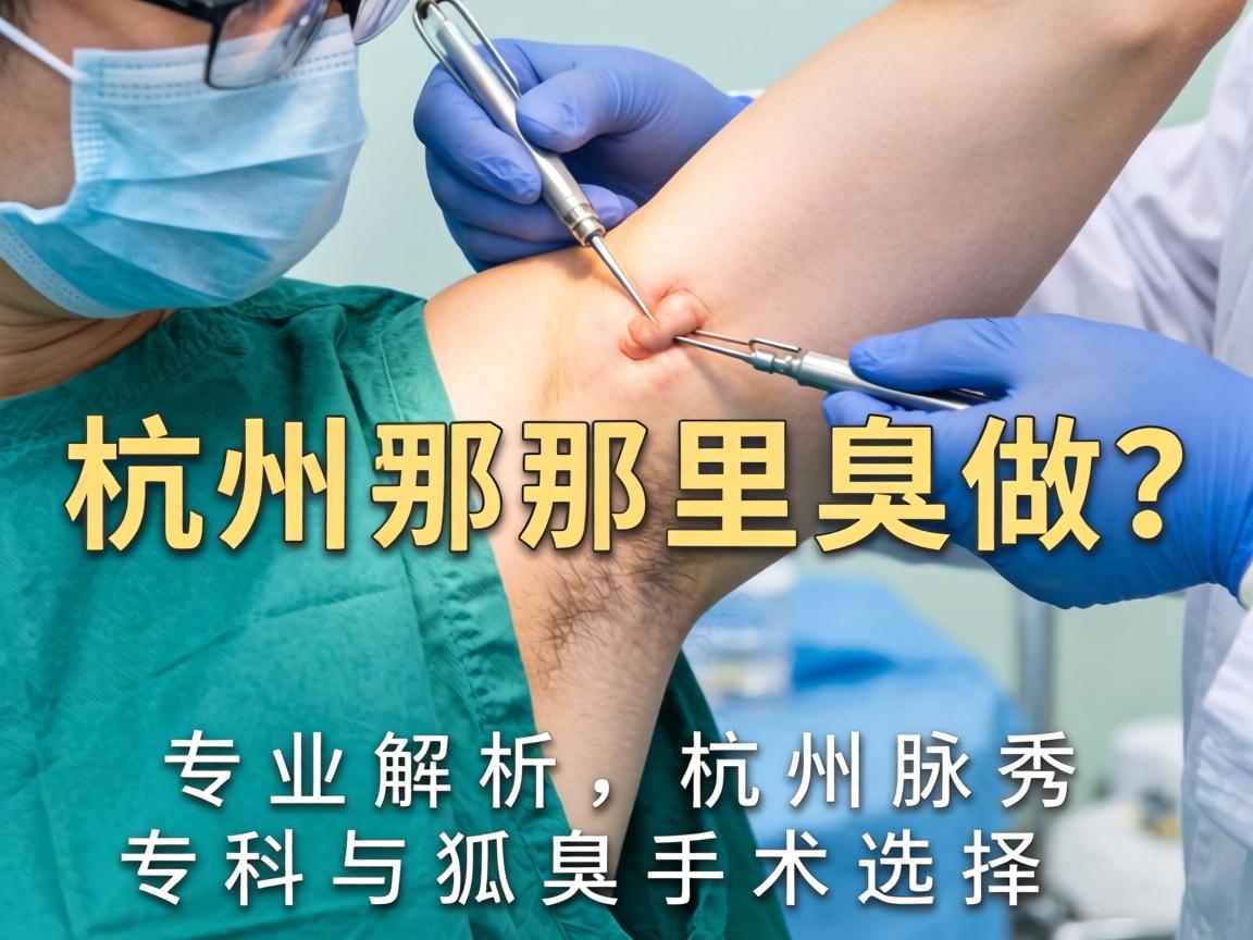 杭州腋臭手术哪里做？专业解析杭州腋秀专科与狐臭手术选择