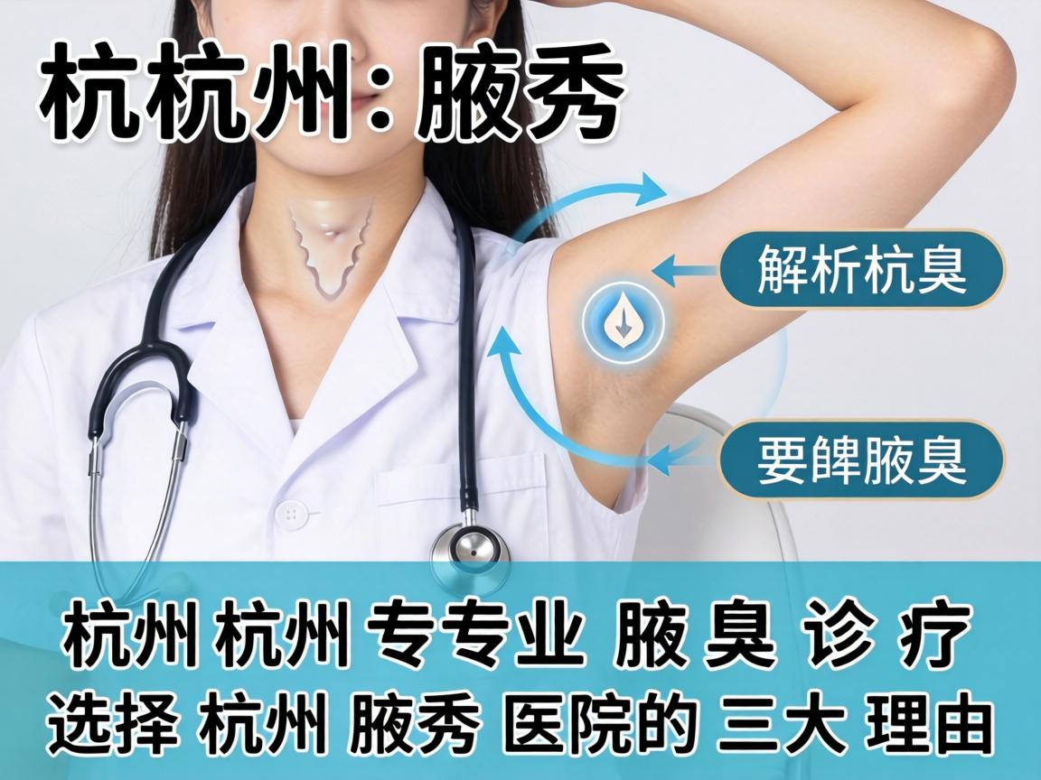 杭州腋秀解析，杭州专业腋臭诊疗，选择杭州腋秀医院的三大理由