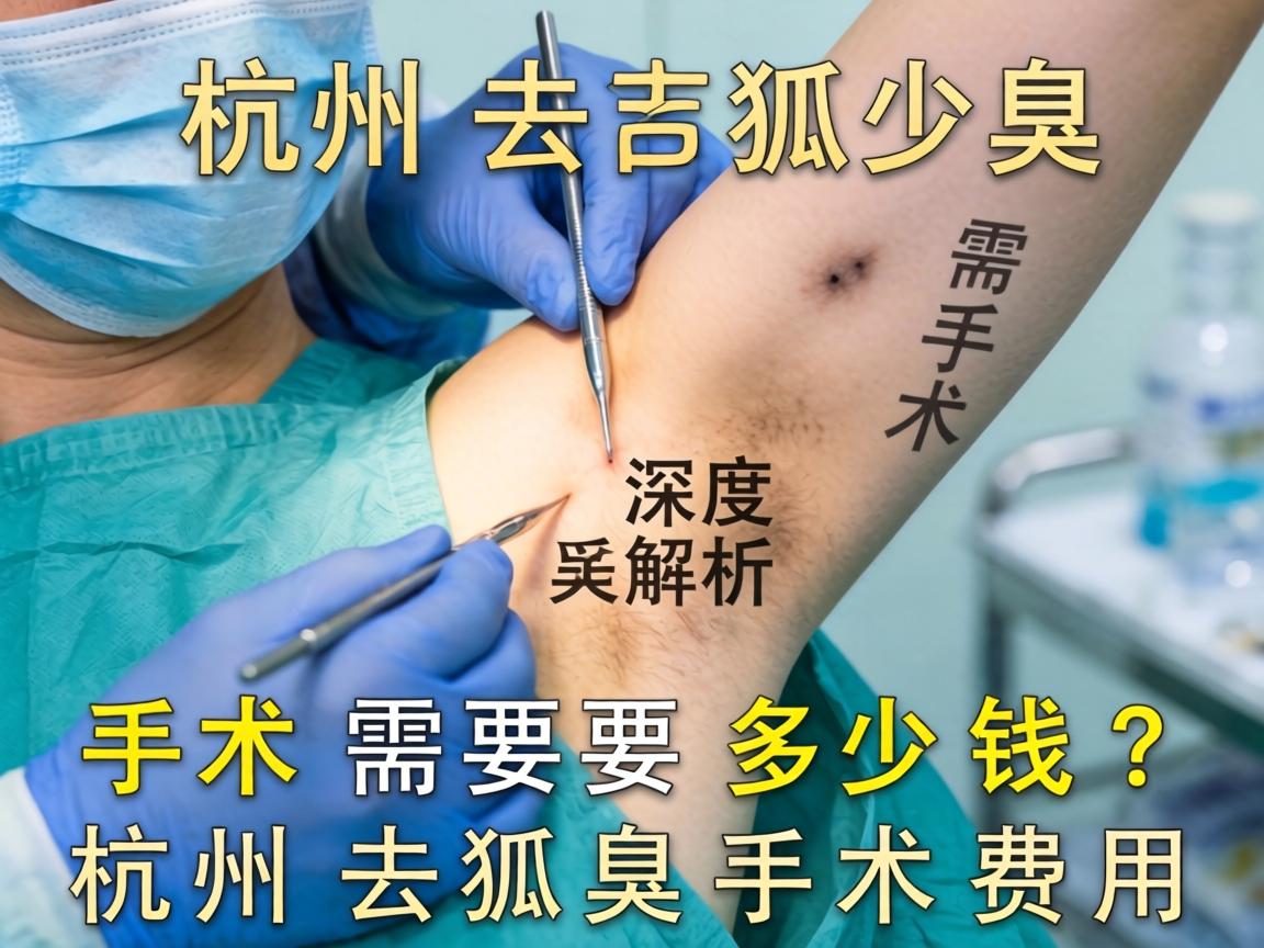 杭州去狐臭手术需要多少钱？深度解析杭州去狐臭手术费用