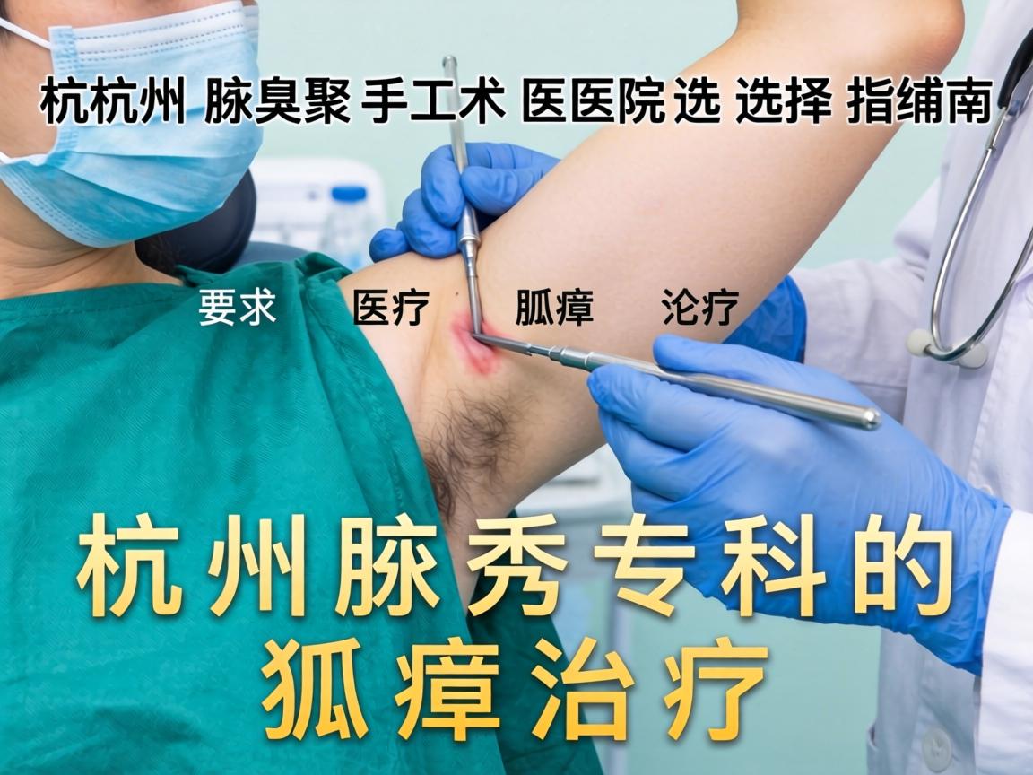 杭州腋臭手术医院选择指南，聚焦杭州腋秀专科的狐臭治疗