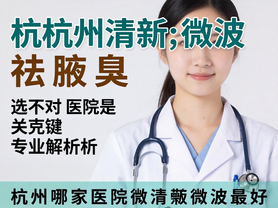 杭州清新微波祛腋臭，选对医院是关键，专业解析杭州哪家医院做清新微波最好