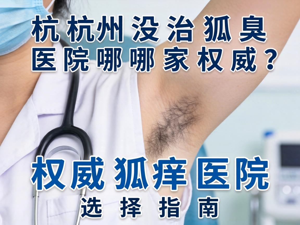 杭州治狐臭医院哪家权威？权威狐臭医院选择指南