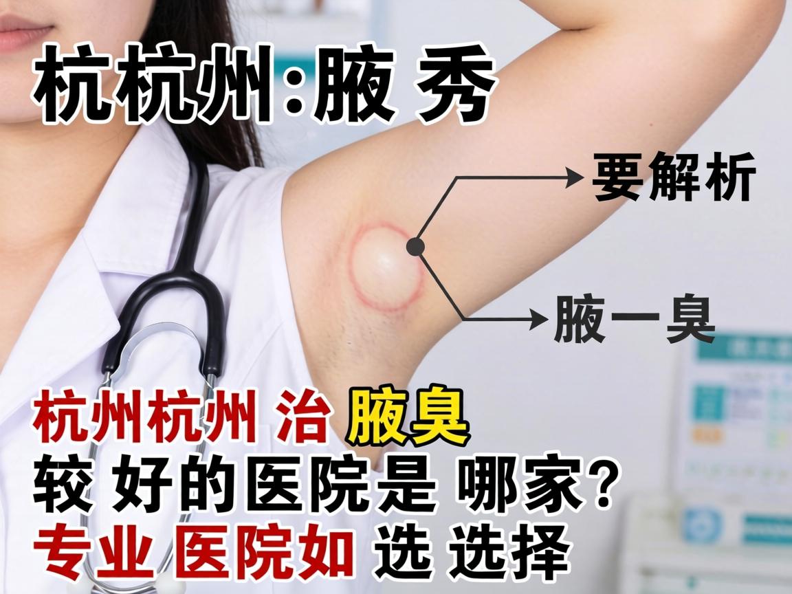 杭州腋秀解析，杭州治腋臭较好的医院是哪家？专业医院如何选择