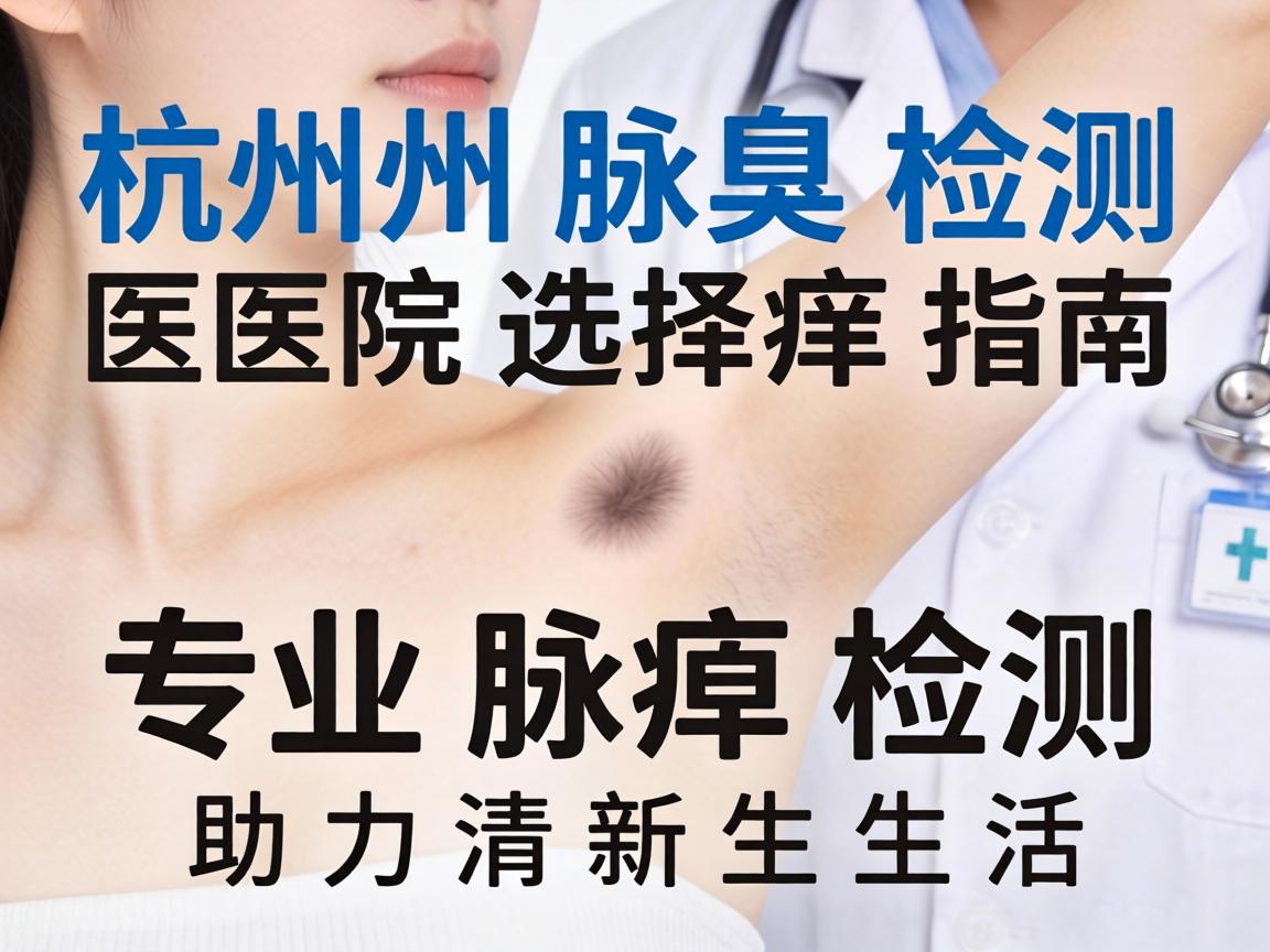 杭州腋臭检测医院选择指南，专业腋臭检测助力清新生活