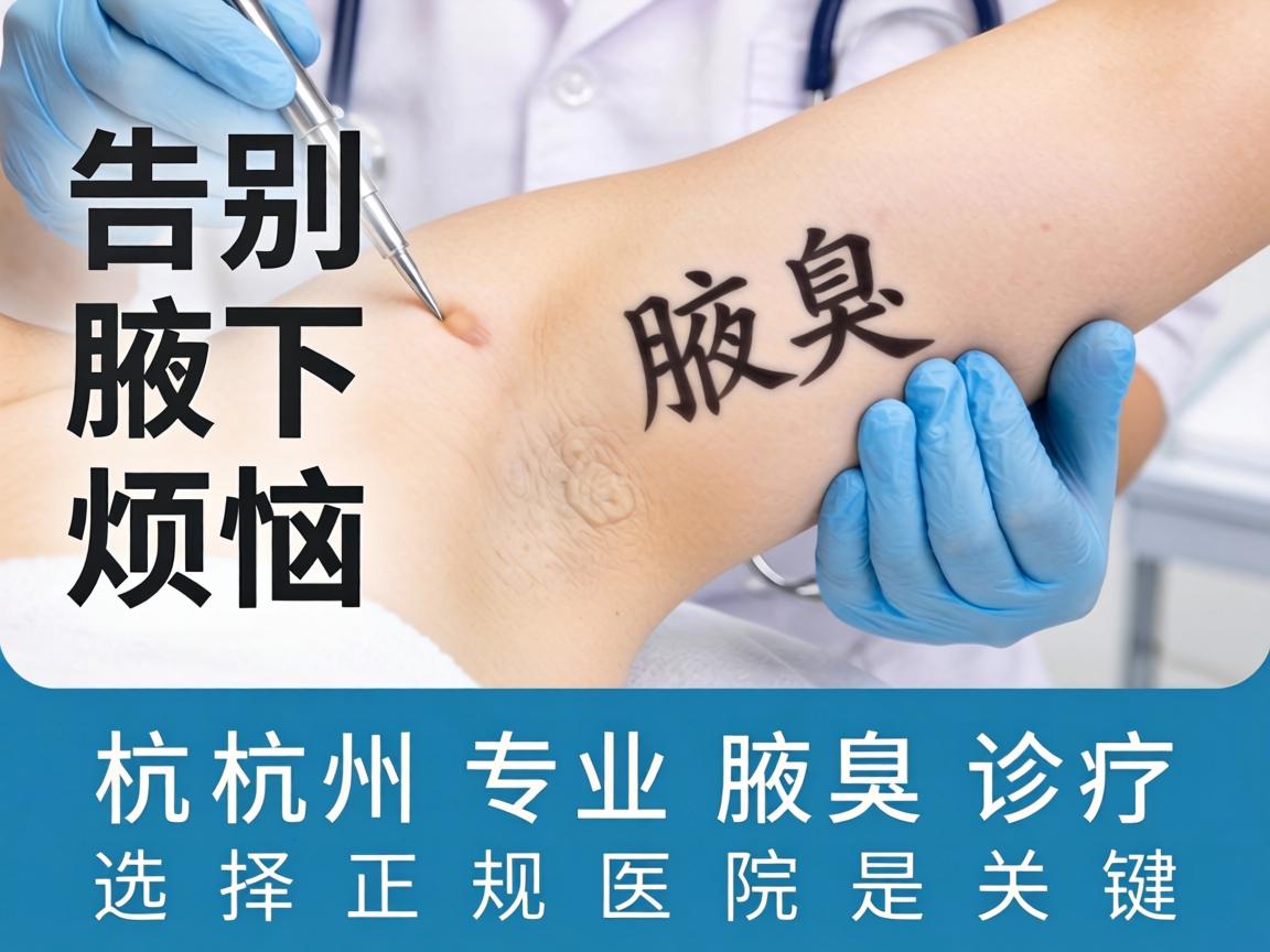 告别腋下烦恼，杭州专业腋臭诊疗，选择正规医院是关键