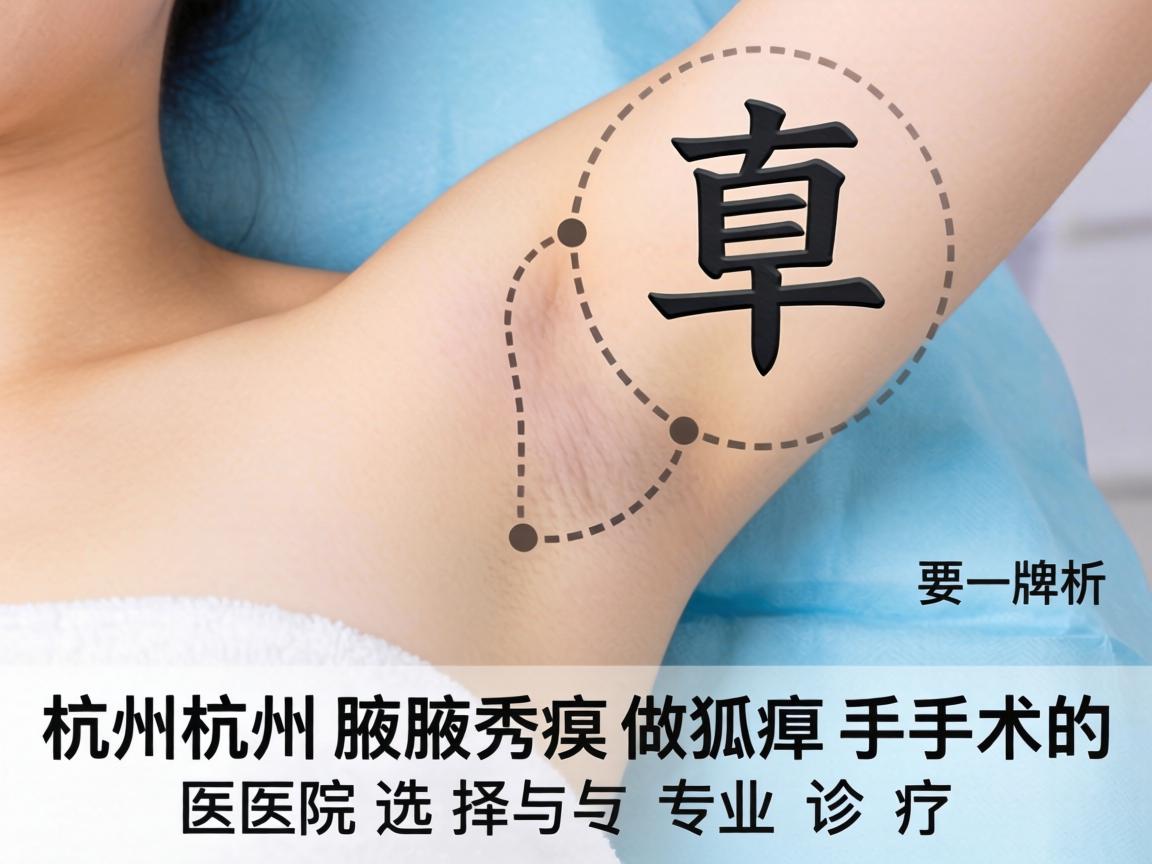 杭州腋秀解析，杭州做狐臭手术的医院选择与专业诊疗