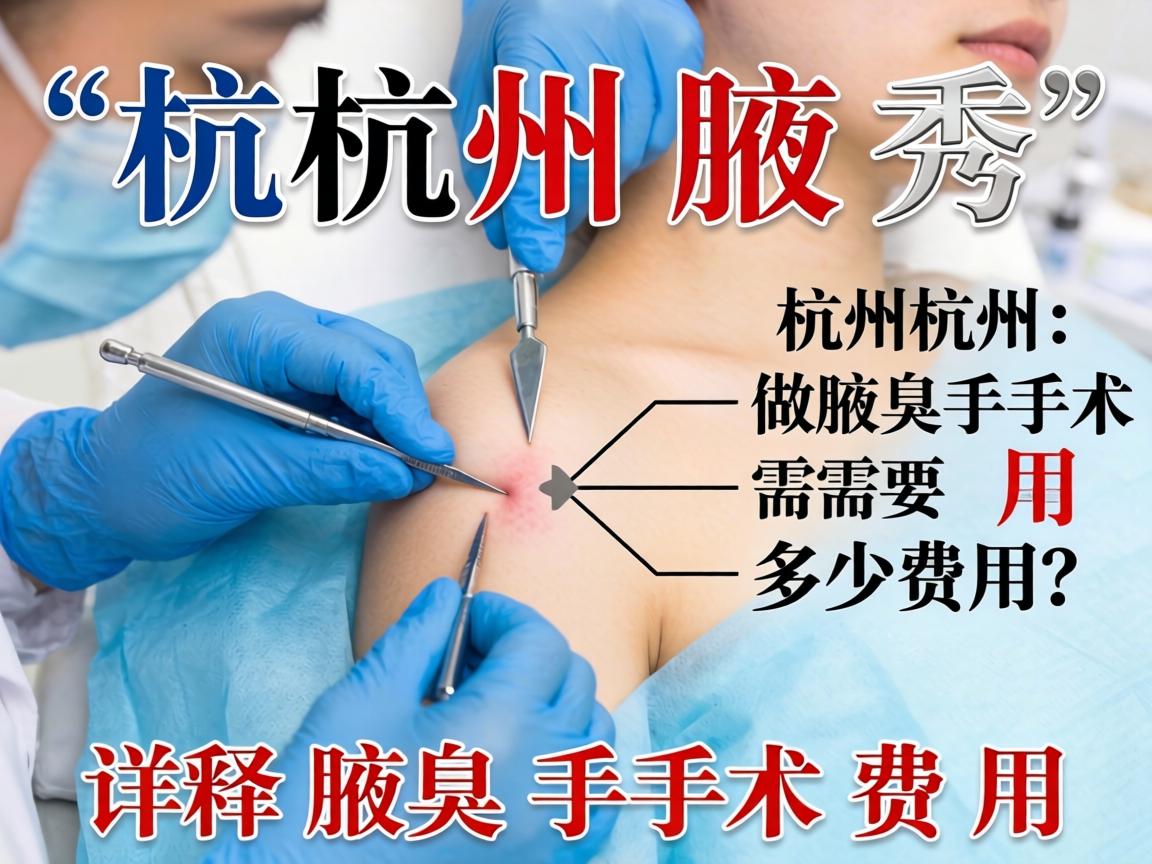 杭州腋秀解析，在杭州做腋臭手术需要多少费用，详解腋臭手术费用
