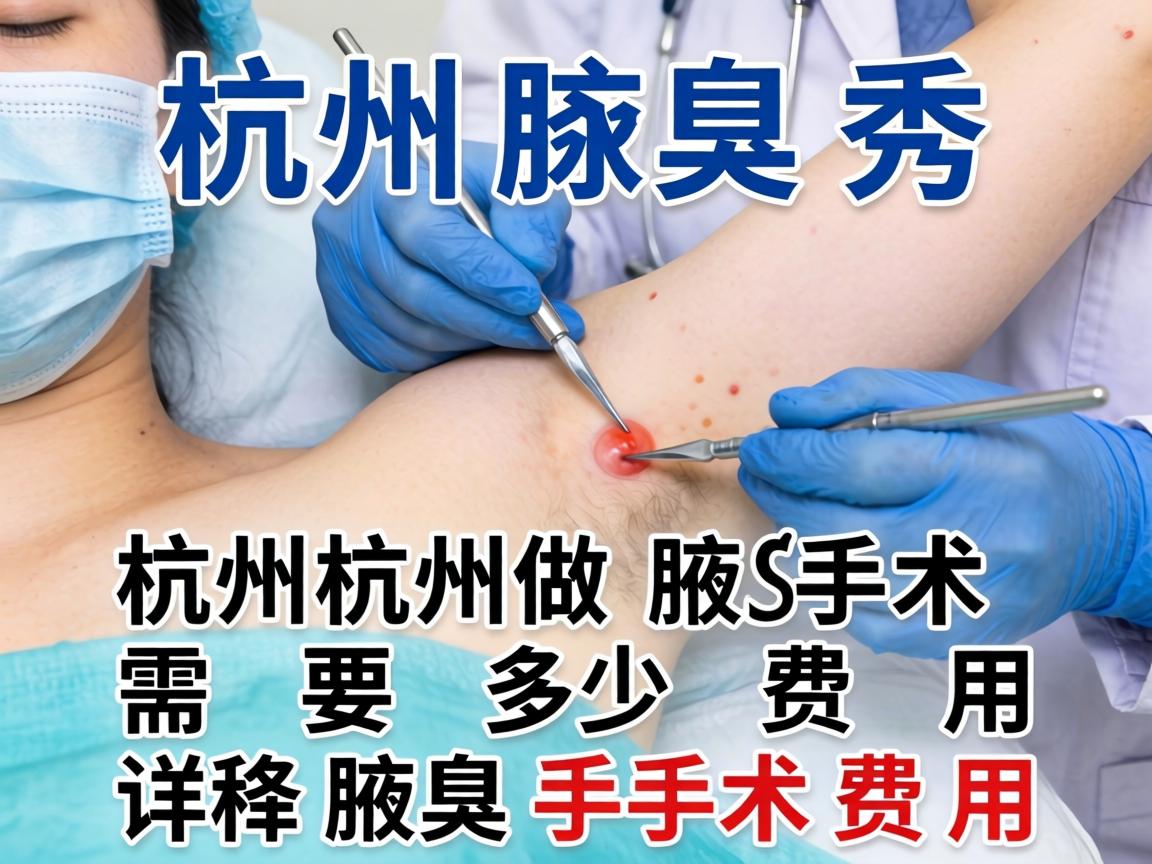 杭州腋秀解析，在杭州做腋臭手术需要多少费用，详解腋臭手术费用