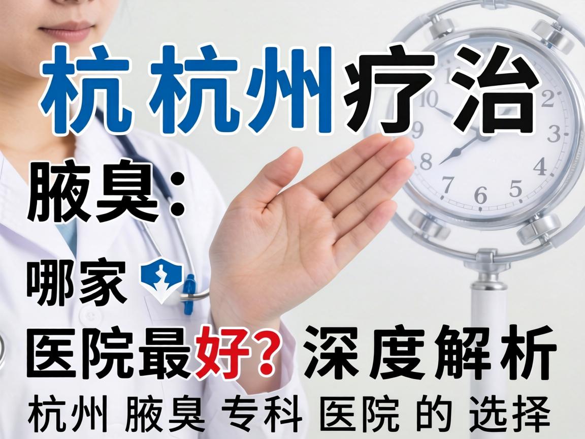 杭州治疗腋臭哪家医院最好？深度解析杭州腋臭专科医院的选择