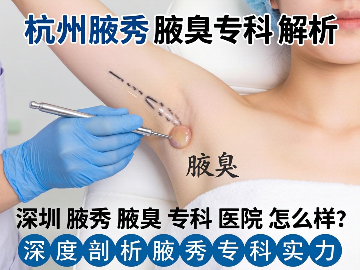杭州腋秀腋臭专科解析，深圳腋秀腋臭专科医院怎么样，深度剖析腋秀专科实力