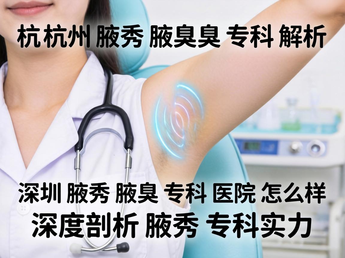 杭州腋秀腋臭专科解析，深圳腋秀腋臭专科医院怎么样，深度剖析腋秀专科实力