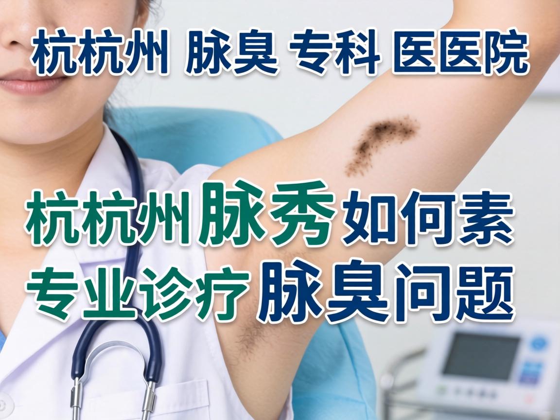 杭州腋臭专科医院解析，杭州腋秀如何专业诊疗腋臭问题
