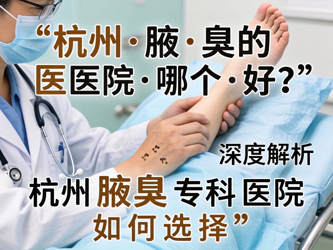 杭州腋臭医院哪个好？深度解析杭州腋臭专科医院如何选择