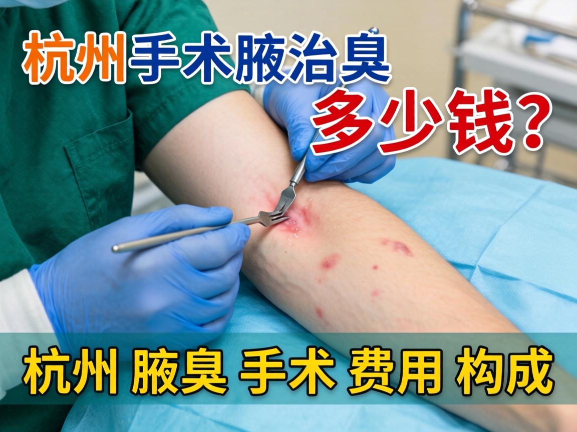 杭州腋臭手术多少钱？详解杭州腋臭手术费用构成