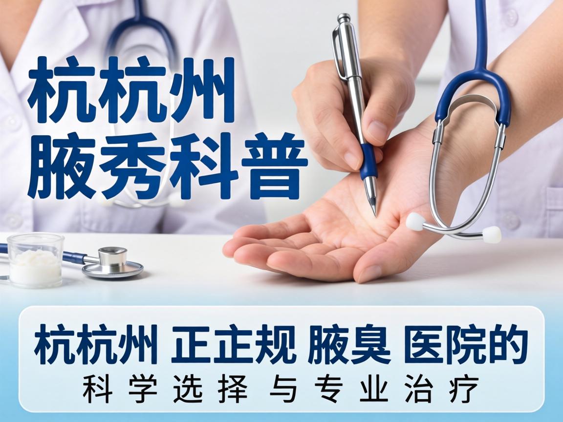 杭州腋秀科普，详解杭州正规腋臭医院的科学选择与专业治疗