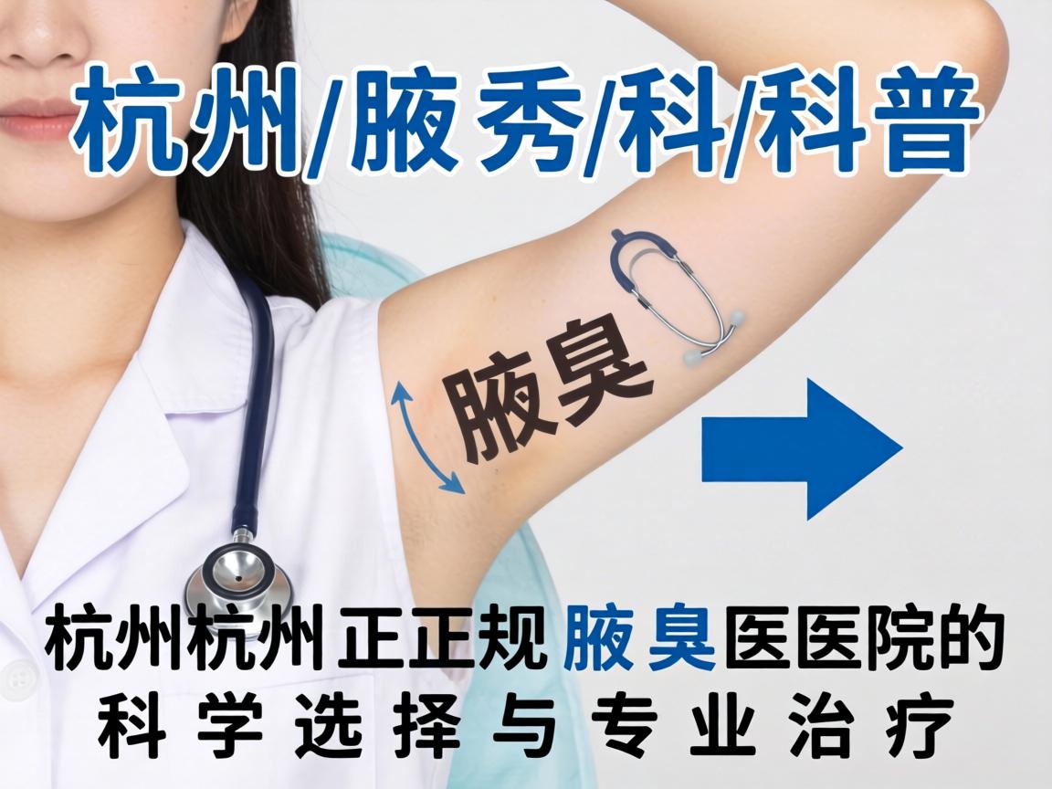 杭州腋秀科普，详解杭州正规腋臭医院的科学选择与专业治疗