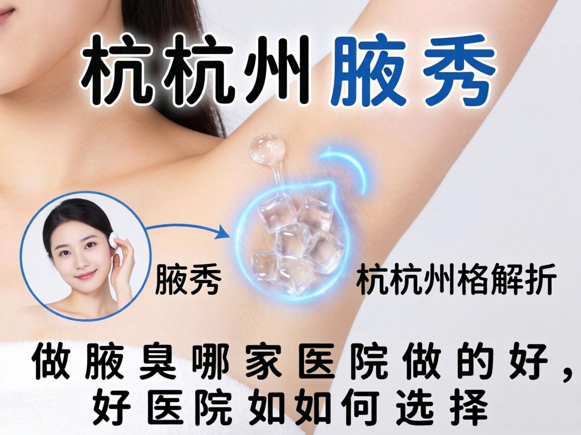 杭州腋秀解析，杭州做腋臭哪家医院做的好，好医院如何选择