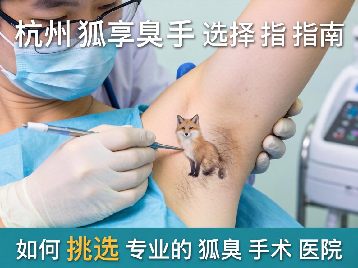 杭州狐臭手术选择指南，如何挑选专业的狐臭手术医院