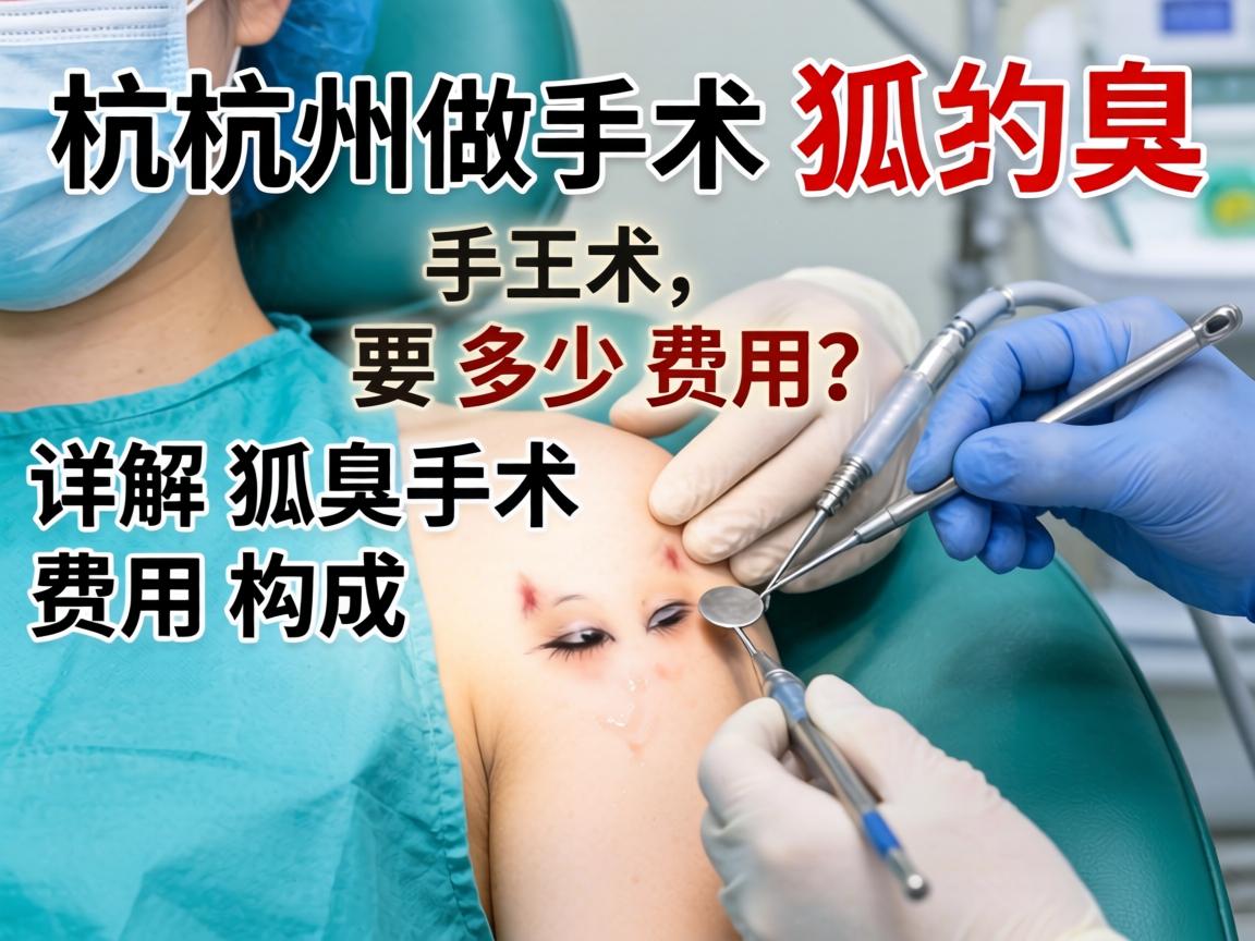 杭州做狐臭手术要多少费用？详解狐臭手术费用构成