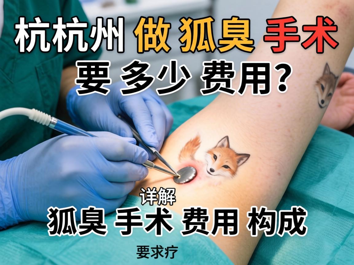 杭州做狐臭手术要多少费用？详解狐臭手术费用构成