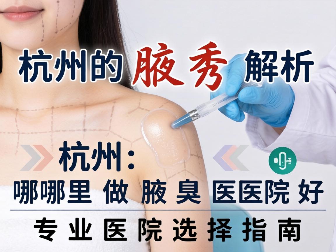 杭州腋秀解析，杭州哪里做腋臭医院好，专业医院选择指南