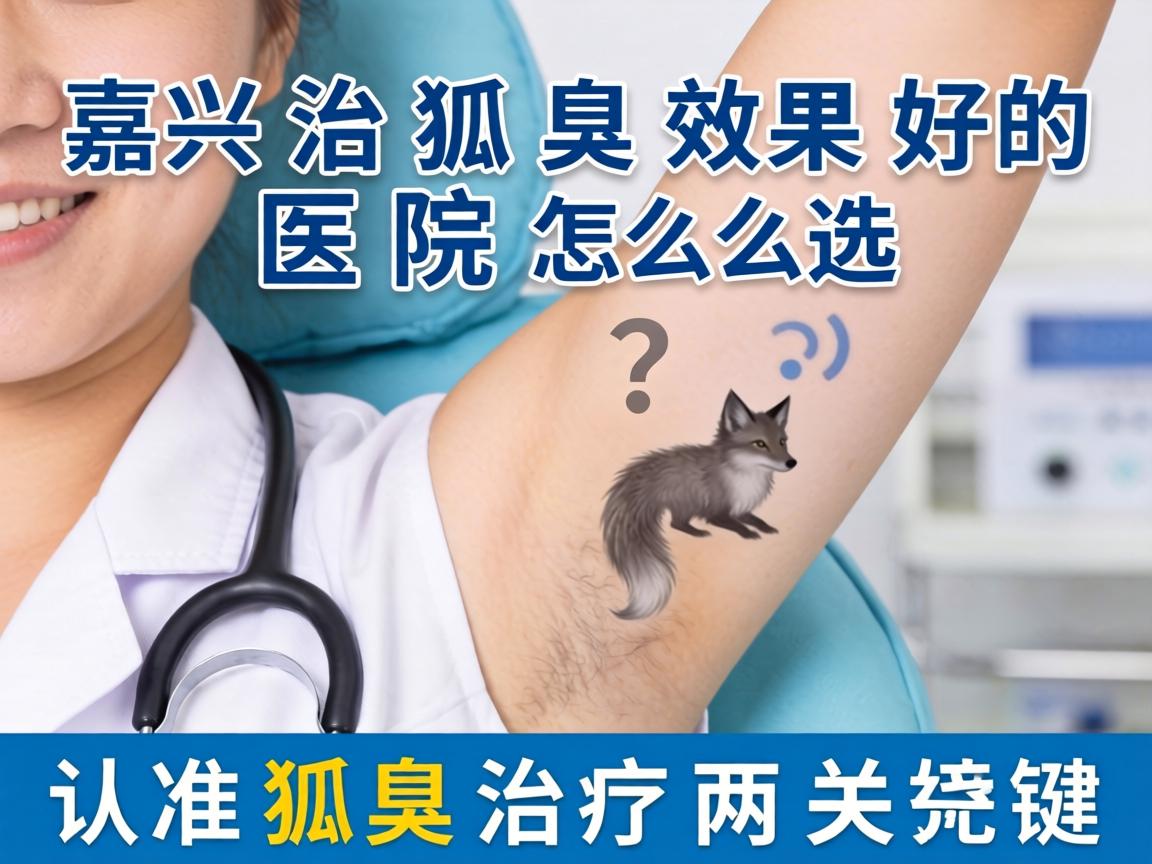嘉兴治狐臭效果好的医院怎么选？认准狐臭治疗两大关键