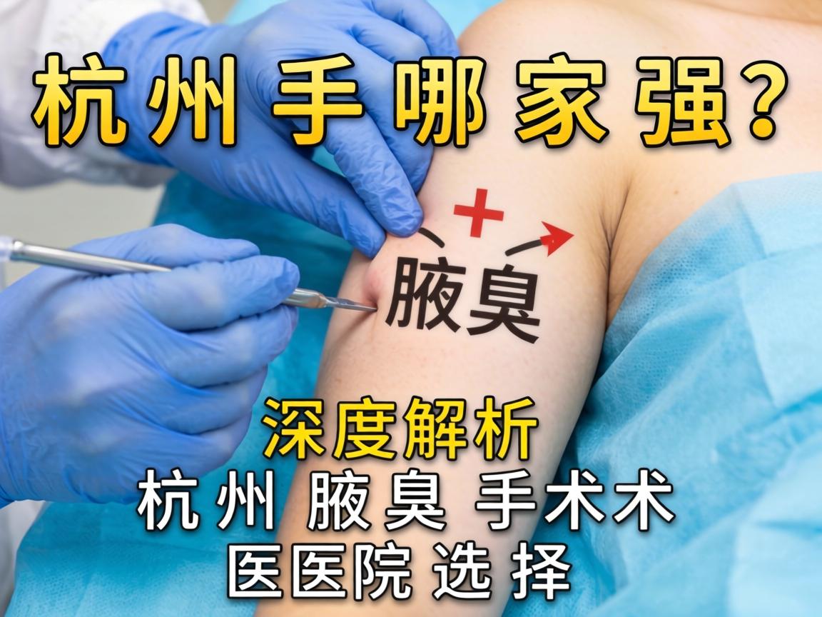 杭州腋臭手术哪家强？深度解析杭州腋臭手术医院选择