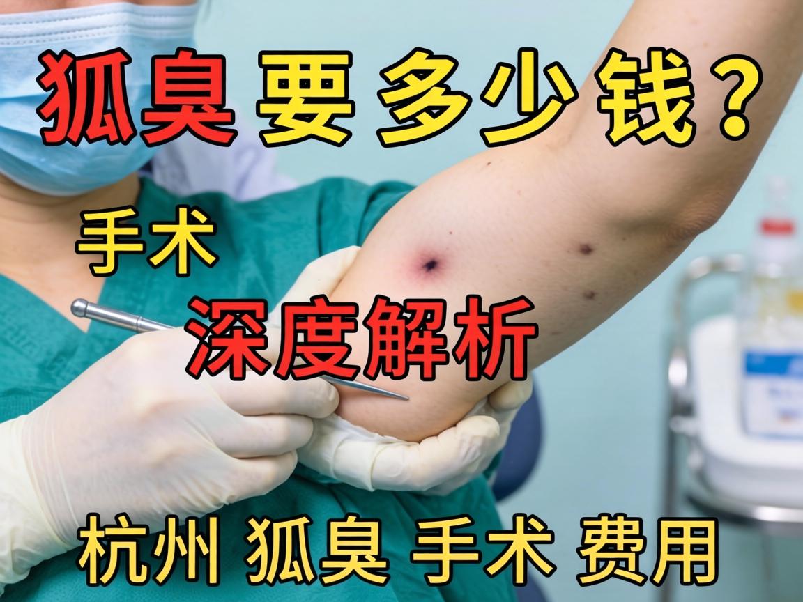 狐臭手术要多少钱？深度解析杭州狐臭手术费用