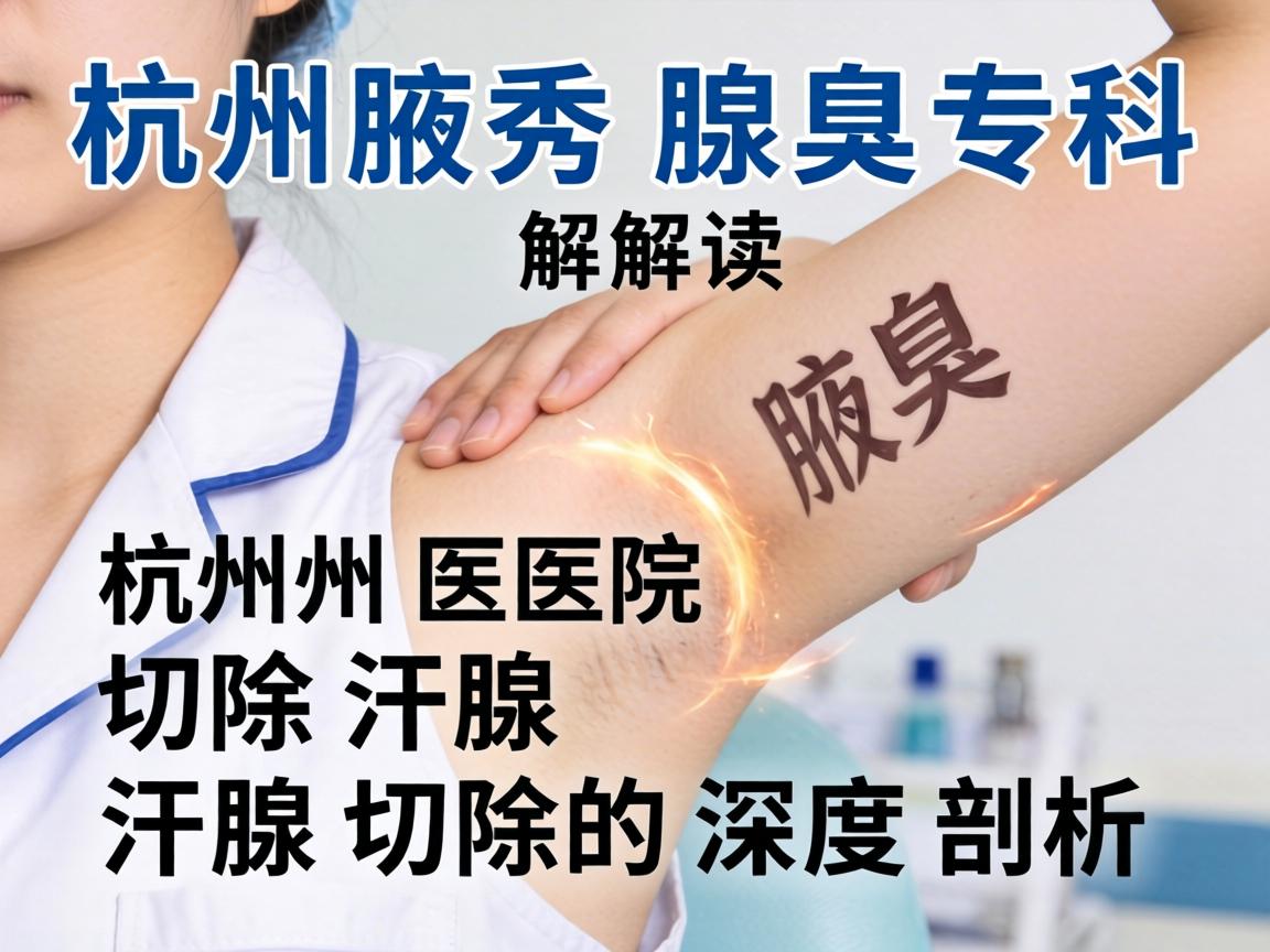 杭州腋秀腋臭专科解读，杭州医院切除汗腺，汗腺切除的深度剖析