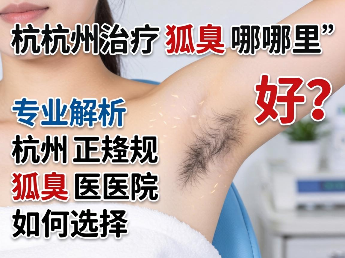 杭州治疗狐臭哪里好？专业解析杭州正规狐臭医院如何选择