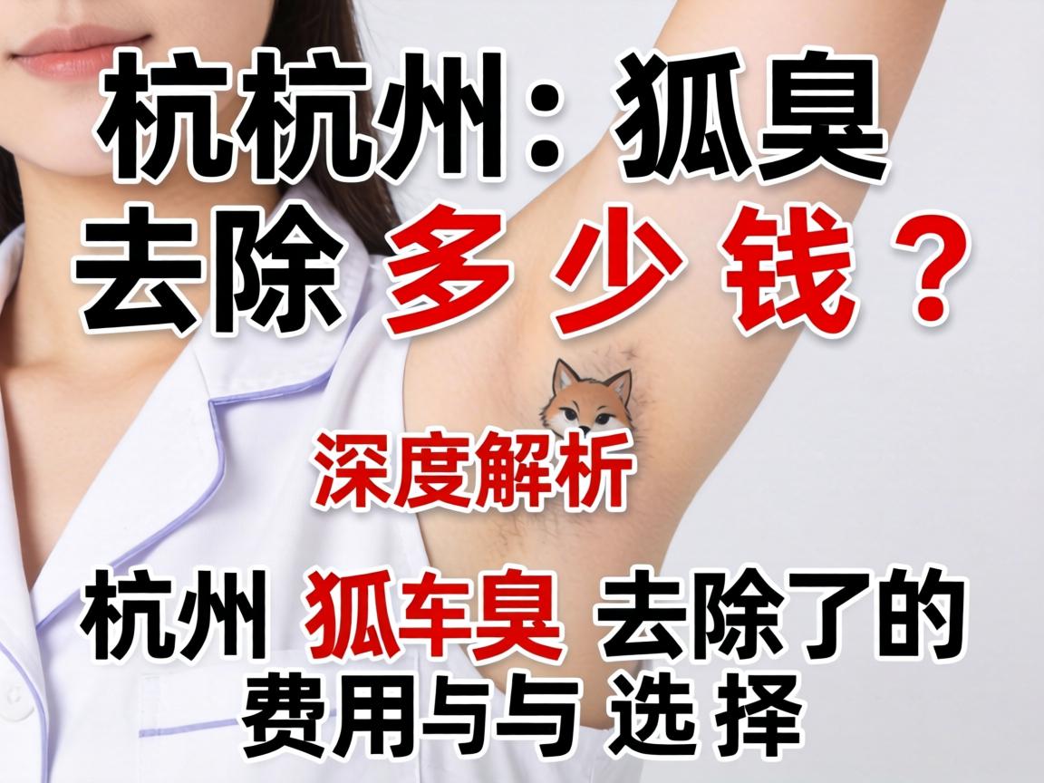 杭州狐臭去除多少钱？深度解析杭州狐臭去除的费用与选择