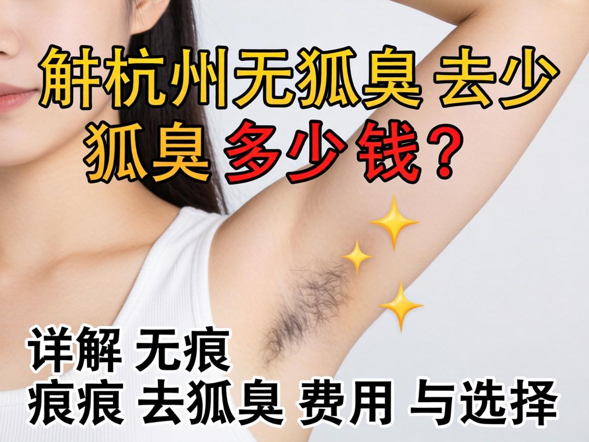 杭州无痕去狐臭多少钱？详解无痕去狐臭费用与选择