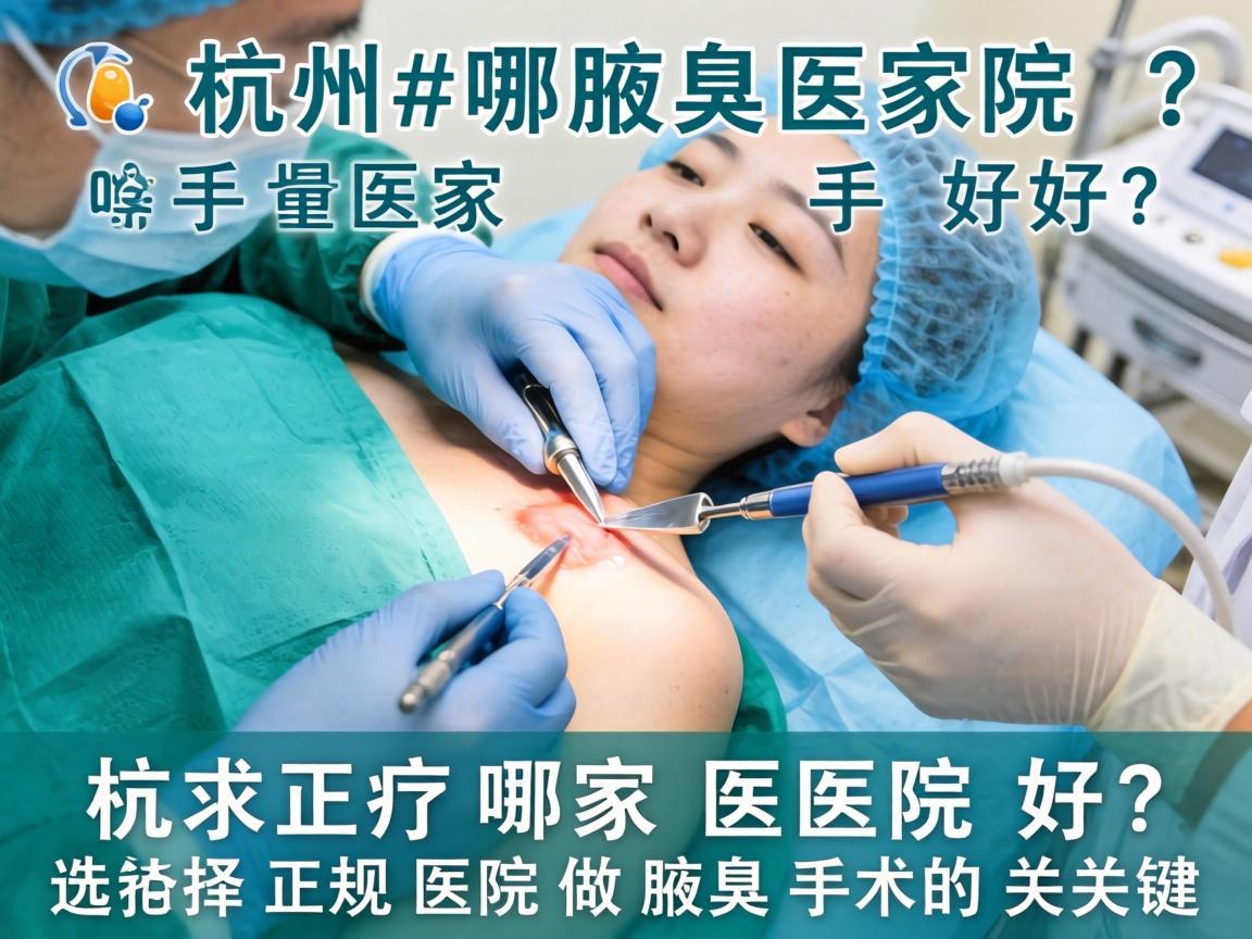 杭州腋臭手术哪家医院好？选择正规医院做腋臭手术的关键