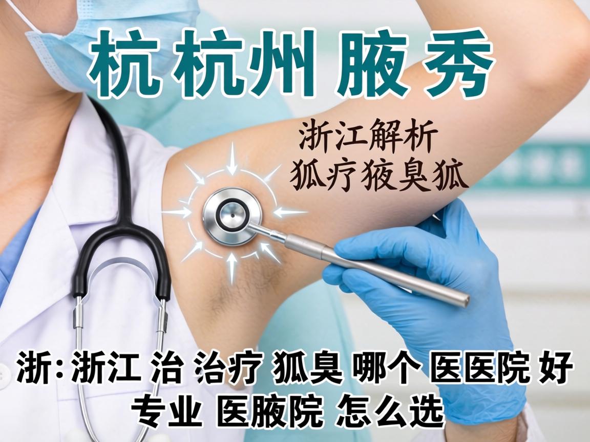 杭州腋秀解析，浙江治疗狐臭哪个医院好，专业医院怎么选