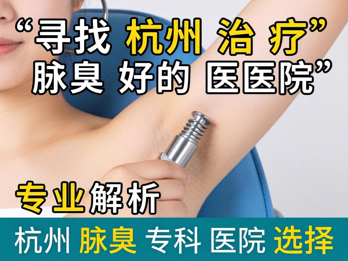寻找杭州治疗腋臭好的医院，专业解析杭州腋臭专科医院选择